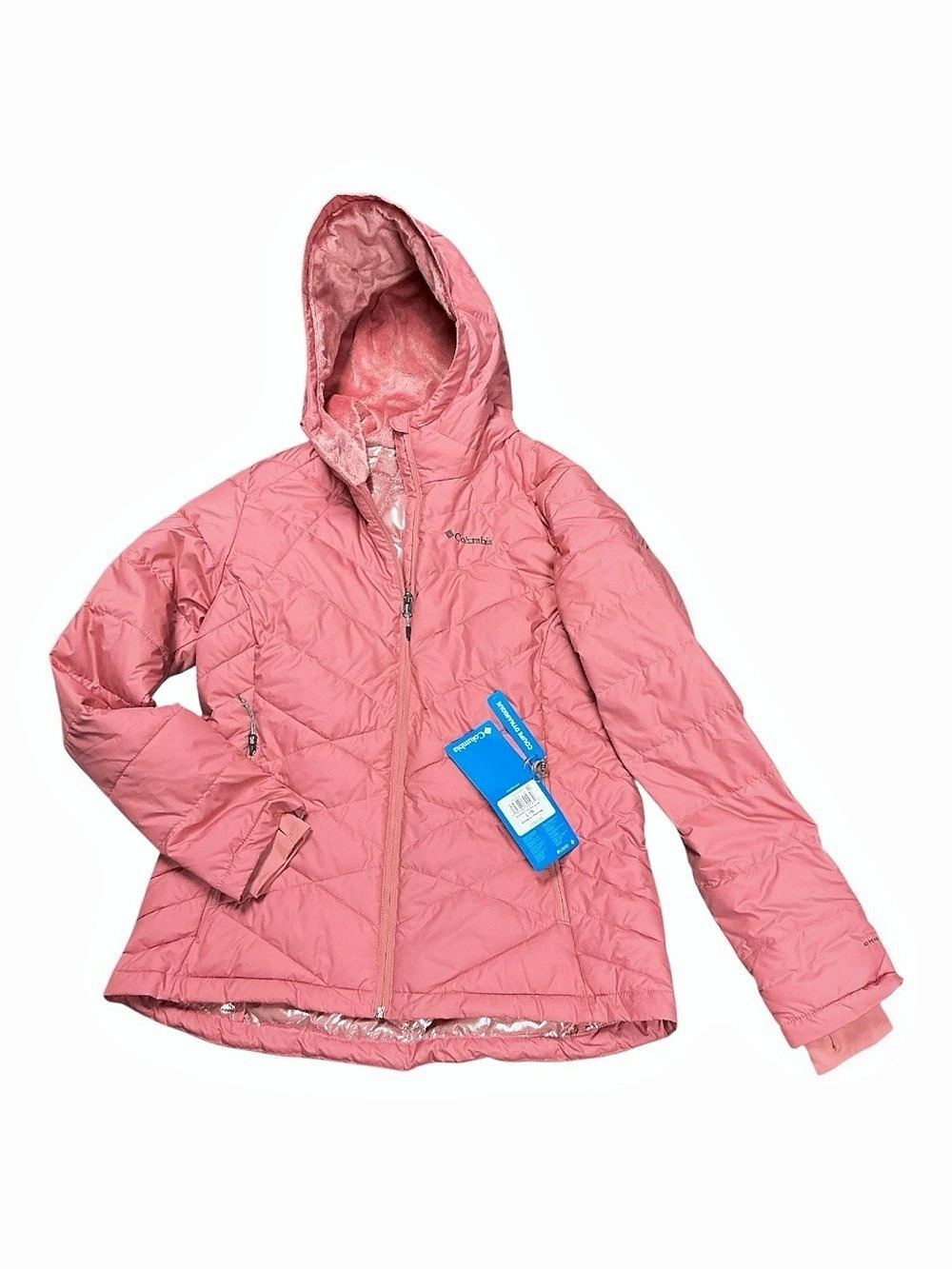 Columbia Heavenly Hooded Jacket With Omni-heat Thermal Lining Size Large NWT